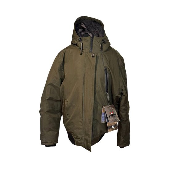 🧥 NWT Point Zero Duvet Premium Down Parka Jacket XXL – Military Green – MSRP $3 - Picture 1 of 16